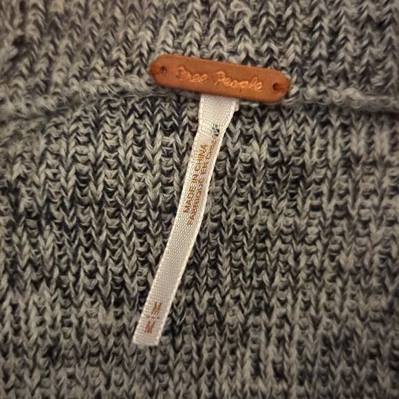 Free People Too Good Mock Neck Cropped Ribbed Space Dye Knit Sweater - Picture 5 of 5